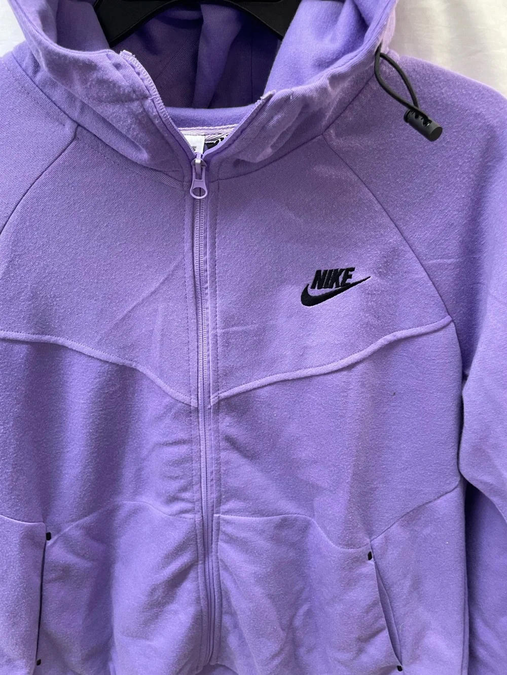 Nike Lavender Full-Zip Hoodie with thumb strap ladies sz 3x